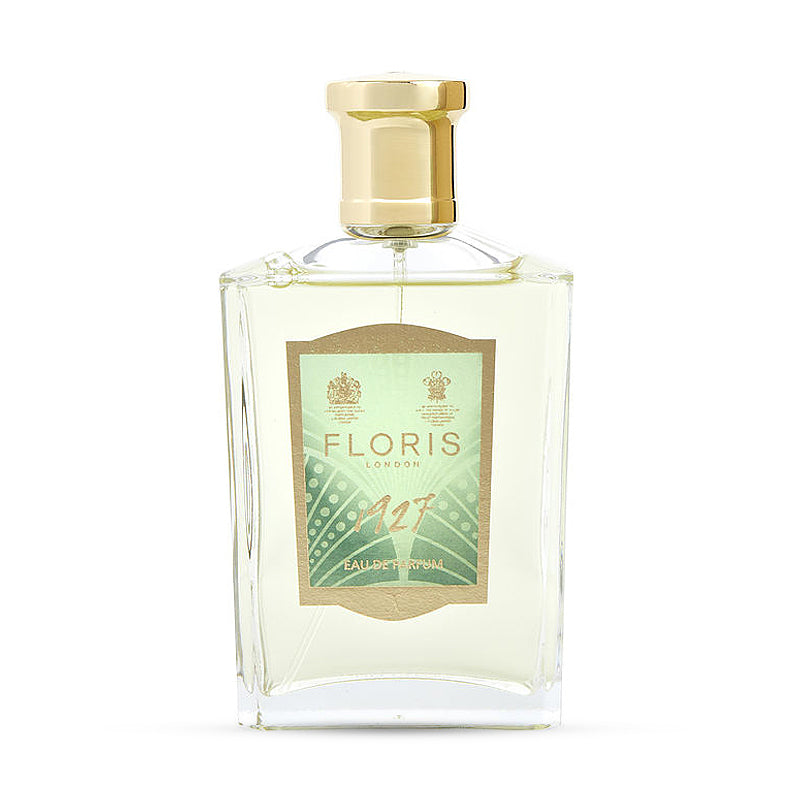 Floris London 127 Eau de Parfum bottle with gold cap and elegant label design.