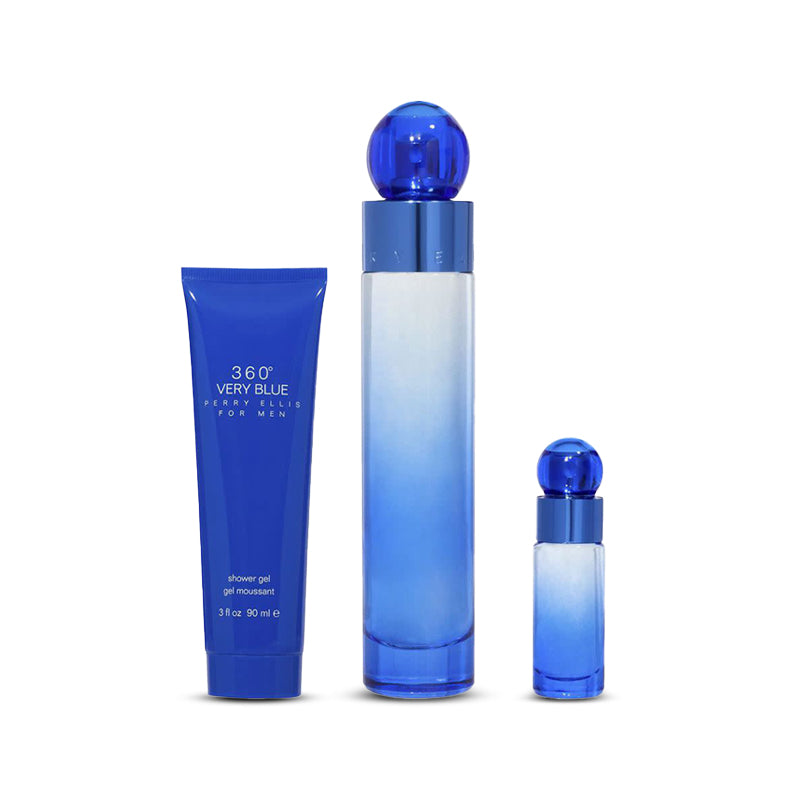 Very Blue Buy 360 Very Blue 3-Piece Gift Set by Perry Ellis at Sensa Beauty