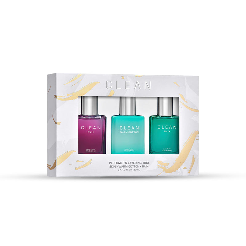 Clean Trio Set Warm Cotton + Skin + Rain