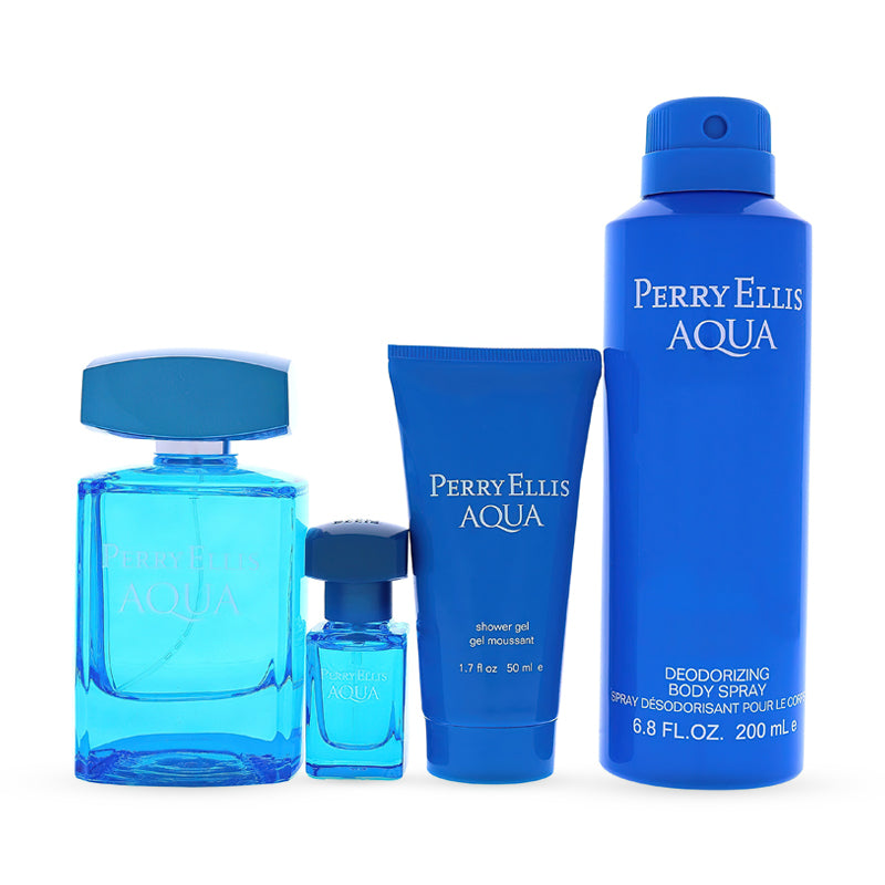 Buy Perry Ellis Aqua Piece Gift Set by Perry Ellis at Sensa Beauty