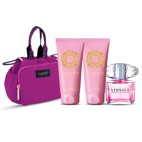 PURE XS & VERSACE BRIGHT CRYSTAL セット Versace Bright Crystal 3-Piece Gift Set + Pouch - Buy Online at