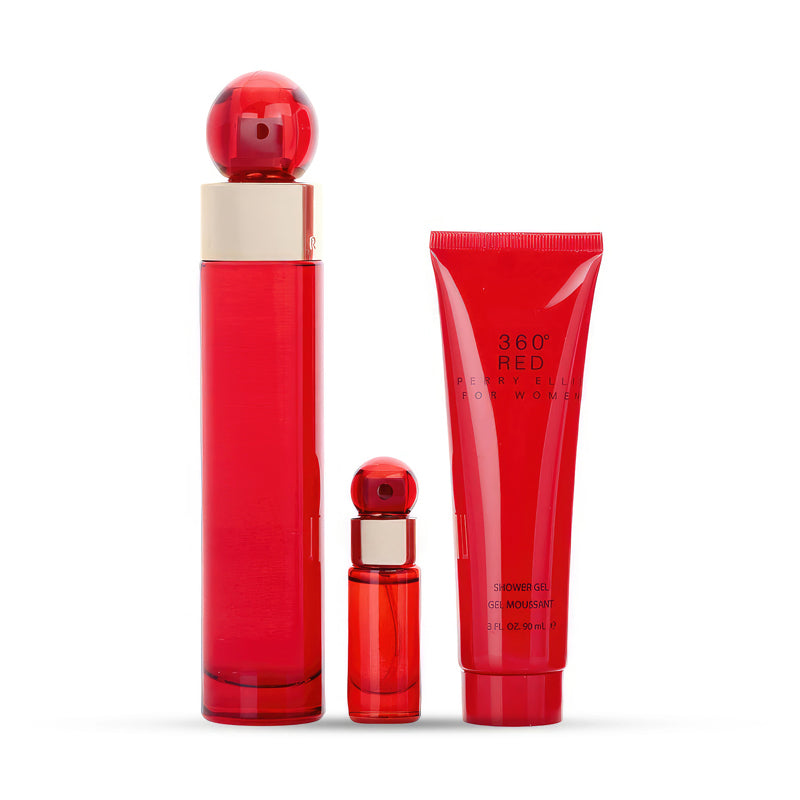 360 Red 3 Pieces Gift Set Deluxe