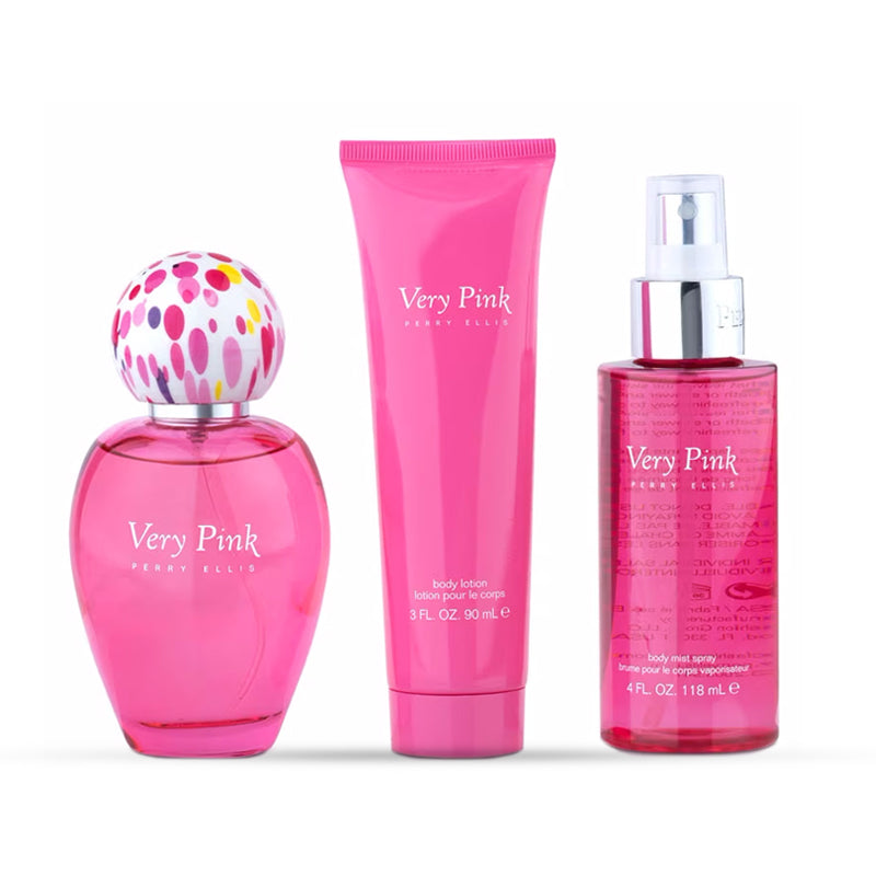 Perry Ellis Very Pink 3-Piece Gift Set | Women's Set | Sensa Beauty