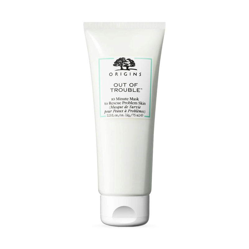 Tube of Origins Out of Trouble 10 Minute Mask for problem skin, 75 ml size.