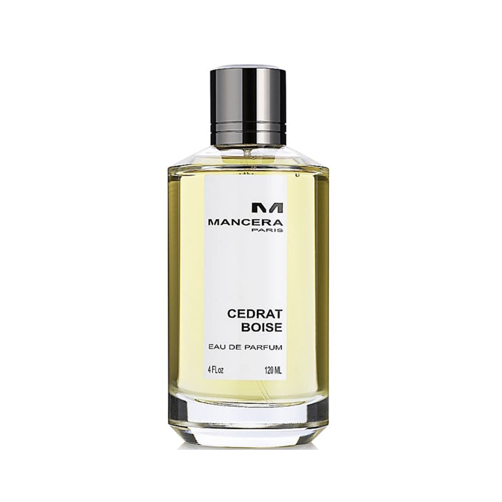 Mancera Cedrat Boise Eau de Parfum 120ml bottle with silver cap.