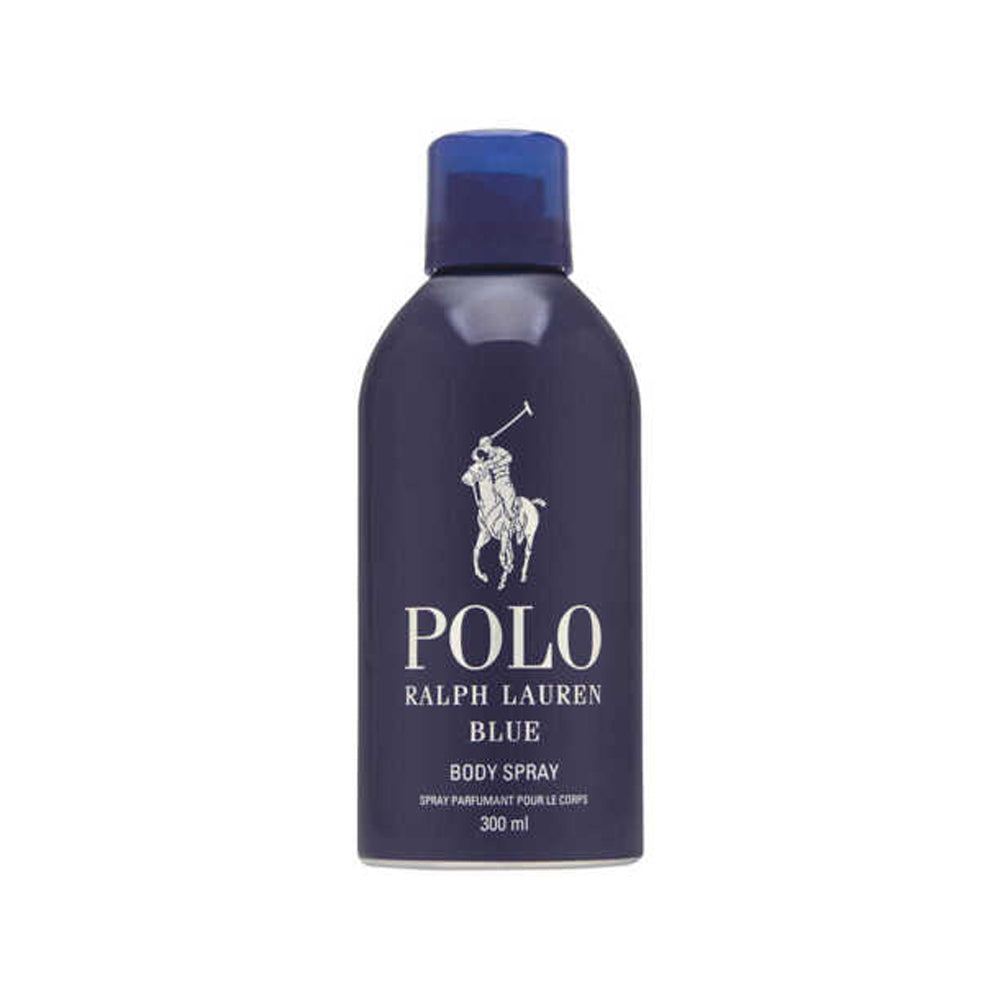 Polo Ralph Lauren Blue Body Spray 300 ml bottle with logo.